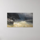 Ivan Konstantinovich Aivazovsky - Shipwreck off th Canvas Afdruk (Voorkant)