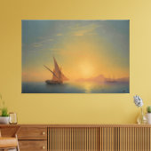 Ivan Konstantinovich Aivazovsky - Sunset Over Isch Canvas Afdruk (Insitu (Woonkamer))