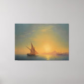 Ivan Konstantinovich Aivazovsky - Sunset Over Isch Canvas Afdruk (Voorkant)