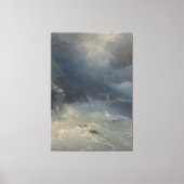 Ivan Konstantinovich Aivazovsky - The storm Canvas Afdruk (Voorkant)