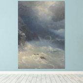 Ivan Konstantinovich Aivazovsky - The storm Canvas Afdruk (Insitu (Houten vloer))