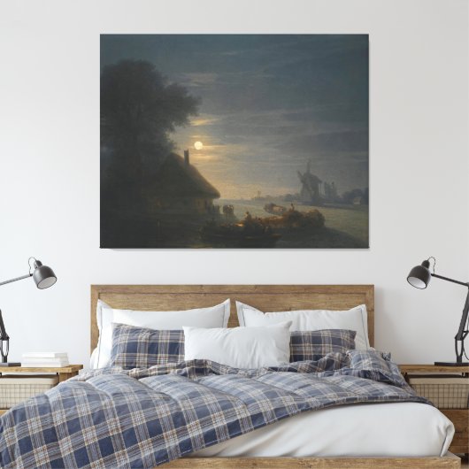 Ivan Konstantinovich Aivazovsky - Two Ships At Sea Canvas Afdruk (Insitu (Slaapkamer))