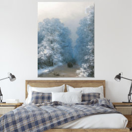 Ivan Konstantinovich Aivazovsky - Winterlandschap Canvas Afdruk