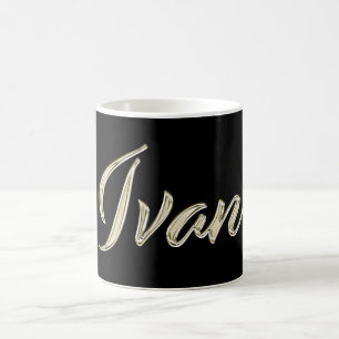 Ivan Nom tasse en or blanc tasse à thé tasse à caf