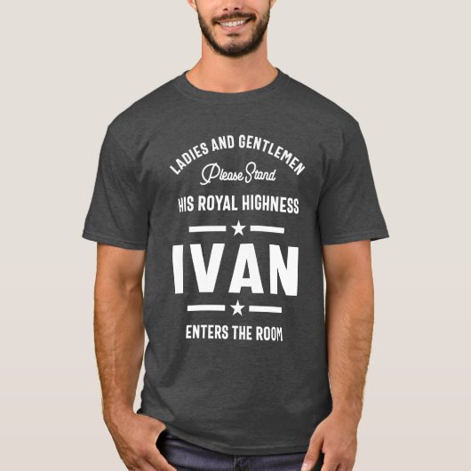 Ivan Personalized Name Birthday Gift T-shirt (Voorkant)