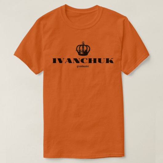 Ivanchuk Chess grootmeester Chess Player T-shirt (Design voorkant)