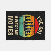 I've Got Awesome Moves Chess Player Funny Chess Pl Fleece Deken (Voorkant (Horizontaal))