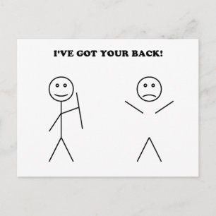 I've got your back briefkaart