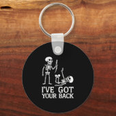 Ive Got Your Back Halloween Skeletons Costume Funn Sleutelhanger (Voorkant)