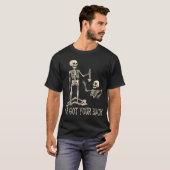 Ive Got Your Back Skeleton Funny Halloween Men Wom T-shirt (Voorkant volledig)