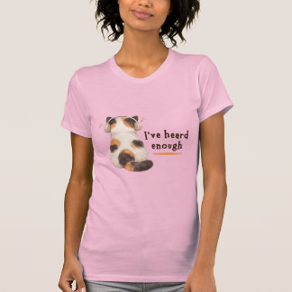 "I've heard enough" Cat Wearing Headphone T-shirt