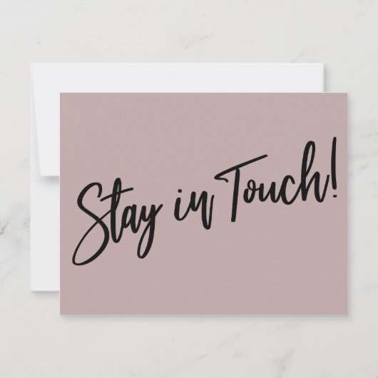 "I've Moved" Écriture manuscrite moderne Carte Ros (Dos)