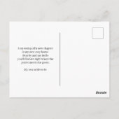 I've Moved Sunset Golf Course Pink Golf Cart Briefkaart (Achterkant)