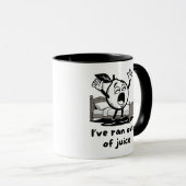 I've Ran Out Of Juice Fun Lemon Pun Mok (Voorkant rechts)