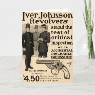 Iver Johnson Revolver Pistool AD Wenskaart Kaart