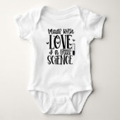IVF Baby "gemaakt met liefde en wetenschap" Romper (Voorkant)