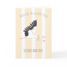 IVF Baby Stork’s Special Delivery Wenskaart