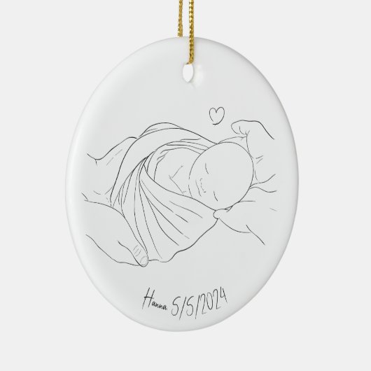 IVF Doctor's Miracle Work Gift Boho Ornament (Rechts)