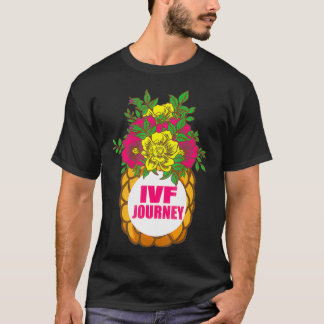 IVF Gift Warrior Dad Ma Flowers Transfer Day Infe T-shirt