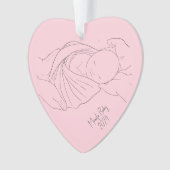 IVF Miracle Baby Simple Girl Rose Ornament (devant)