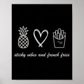 Ivf Mom Pregnancy Transfer Day Sticky Vibes & Poster (Voorkant)