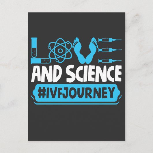 IVF Warrior Science Transfer Day Infertiliteit Briefkaart (Voorkant)