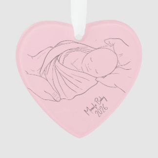 IVF Wonderbaby Meisje Roze Ornament – Regenboog Ba