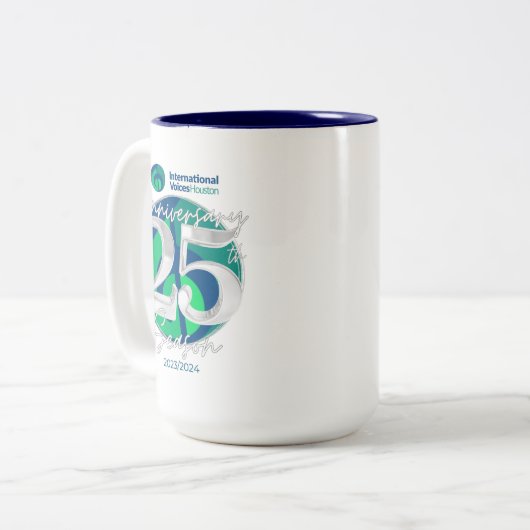 IVH 25e Jubileum Mok - Two Tone - Navy (Voorkant links)