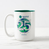 IVH 25e Jubileum tweekleurige Mok - Hunter Green (Links)