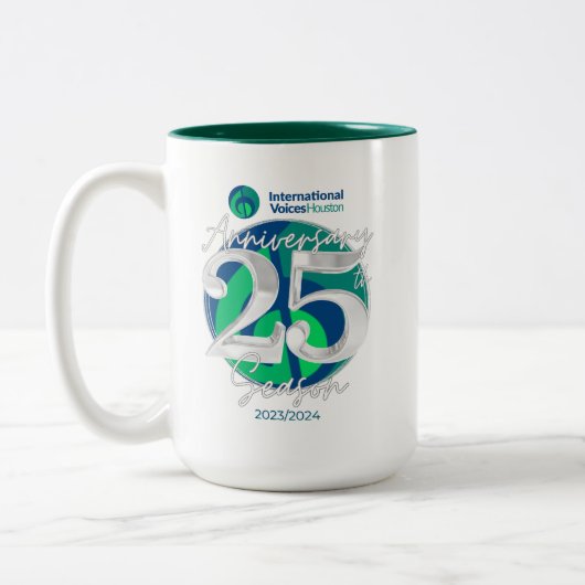 IVH 25e Jubileum tweekleurige Mok - Hunter Green (Links)