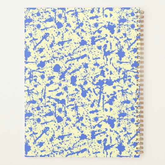 Ivoire avec plan d'aquarelle bleu (Dos)