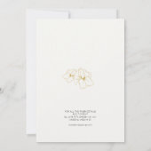 Ivoire | Carte Faire-part de mariage Monogramme Ch (Dos)