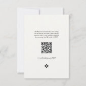 Ivoire | Chic QR Code Mariage RSVP (Dos)