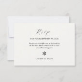 Ivoire | Chic QR Code Mariage RSVP (Devant)