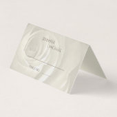 ivoire fleurie simple élégante table d'invités (Back)