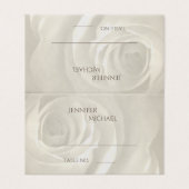 ivoire fleurie simple élégante table d'invités (Outside Unfolded)