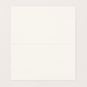 Ivoire/Noir simple élégant Carte de visite plié (Intérieur déplié)