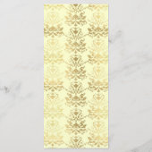 Ivoire & Or Damask Slim Dinner Menu (Dos)