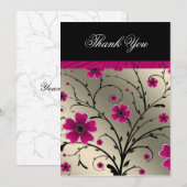 ivoire rose floral merci (Devant / Derrière)