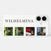 Ivoor 4-Afbeeldingen design persoonlijk Case-Mate iPhone Case (Achterkant (horizontaal))