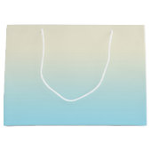 Ivoor Baby Blauw Ombre Gradiënt Groot Cadeauzakje (Voorkant)