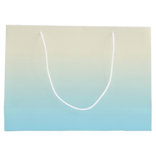 Ivoor Baby Blauw Ombre Gradiënt Groot Cadeauzakje (Achterkant)