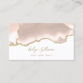 ivoor blush agate visitekaartje (Voorkant)