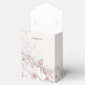 Ivoor Blush Roze Bloemen Favor Box Bedankdoosjes (Geopend)