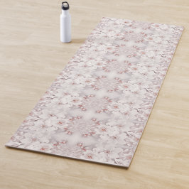 Ivoor Blush Roze Bloemen Yoga Mat