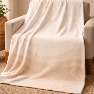 Ivoor Blush Waves Fleece Dekbed Deken