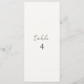Ivoor | Chic Custom Minimalist Wedding Menu (Achterkant)