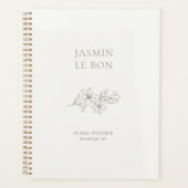 Ivoor | Chic Minimalist Floral Planner (Voorkant)