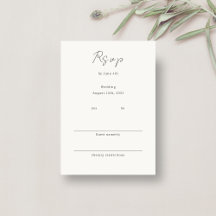 Ivoor | Chic Minimalist Wedding RSVP