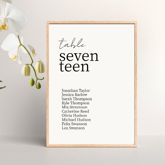 Ivoor | Chique moderne minimalistische bruiloft Kaart